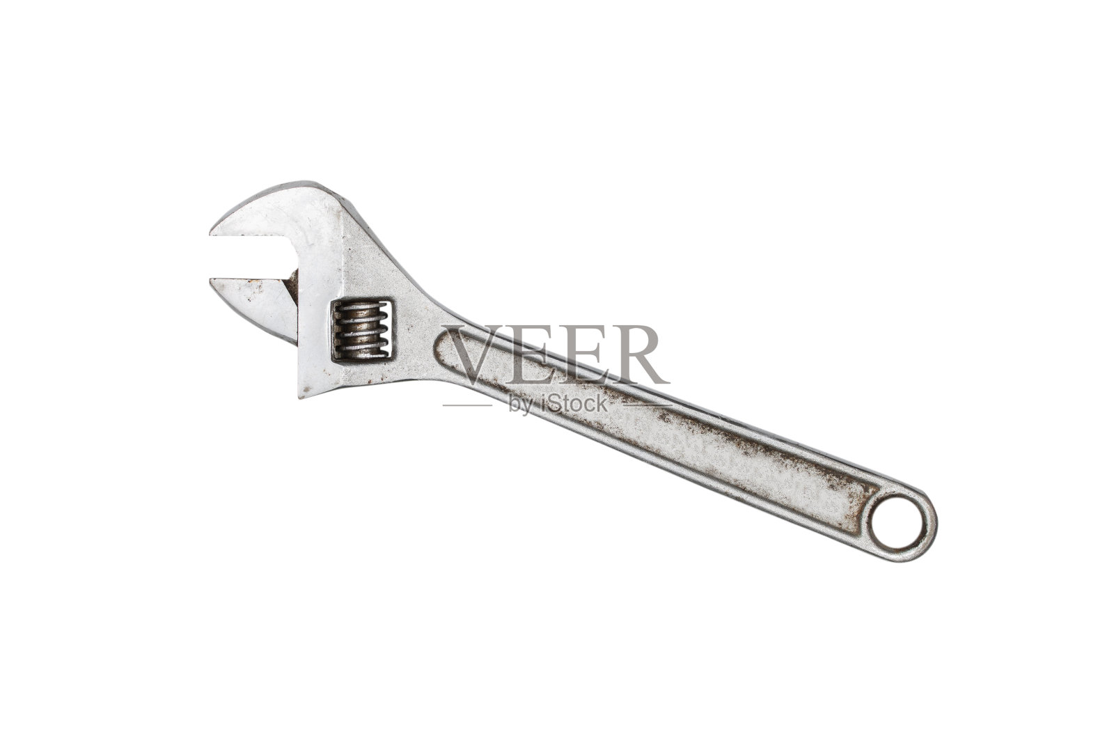 扳手孤立在白色背景裁剪路径。照片摄影图片