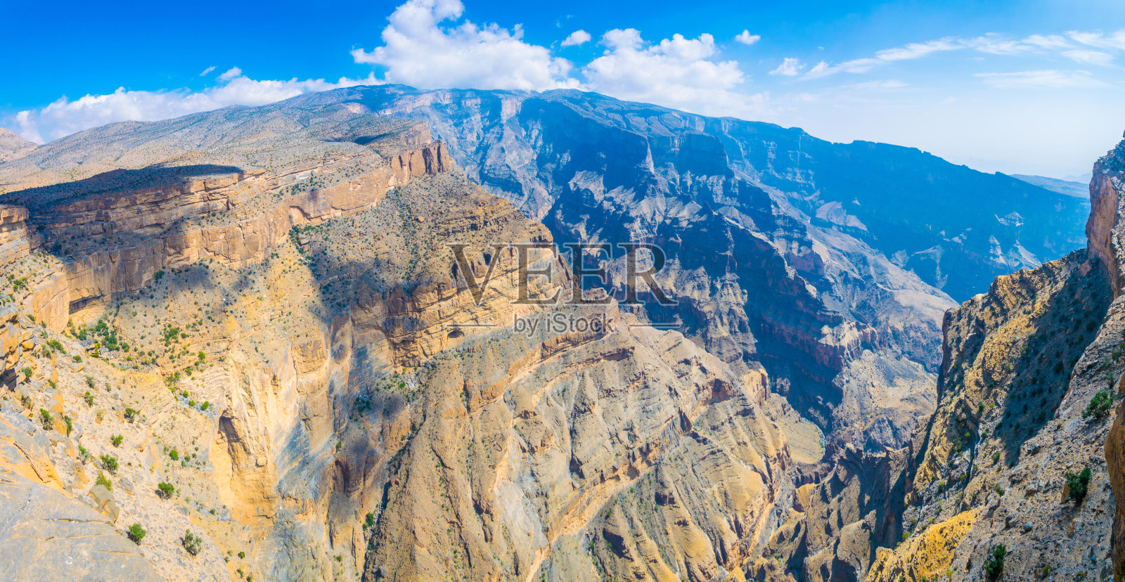 阿曼杰ebel Shams山的“中东大峡谷”风光照片摄影图片