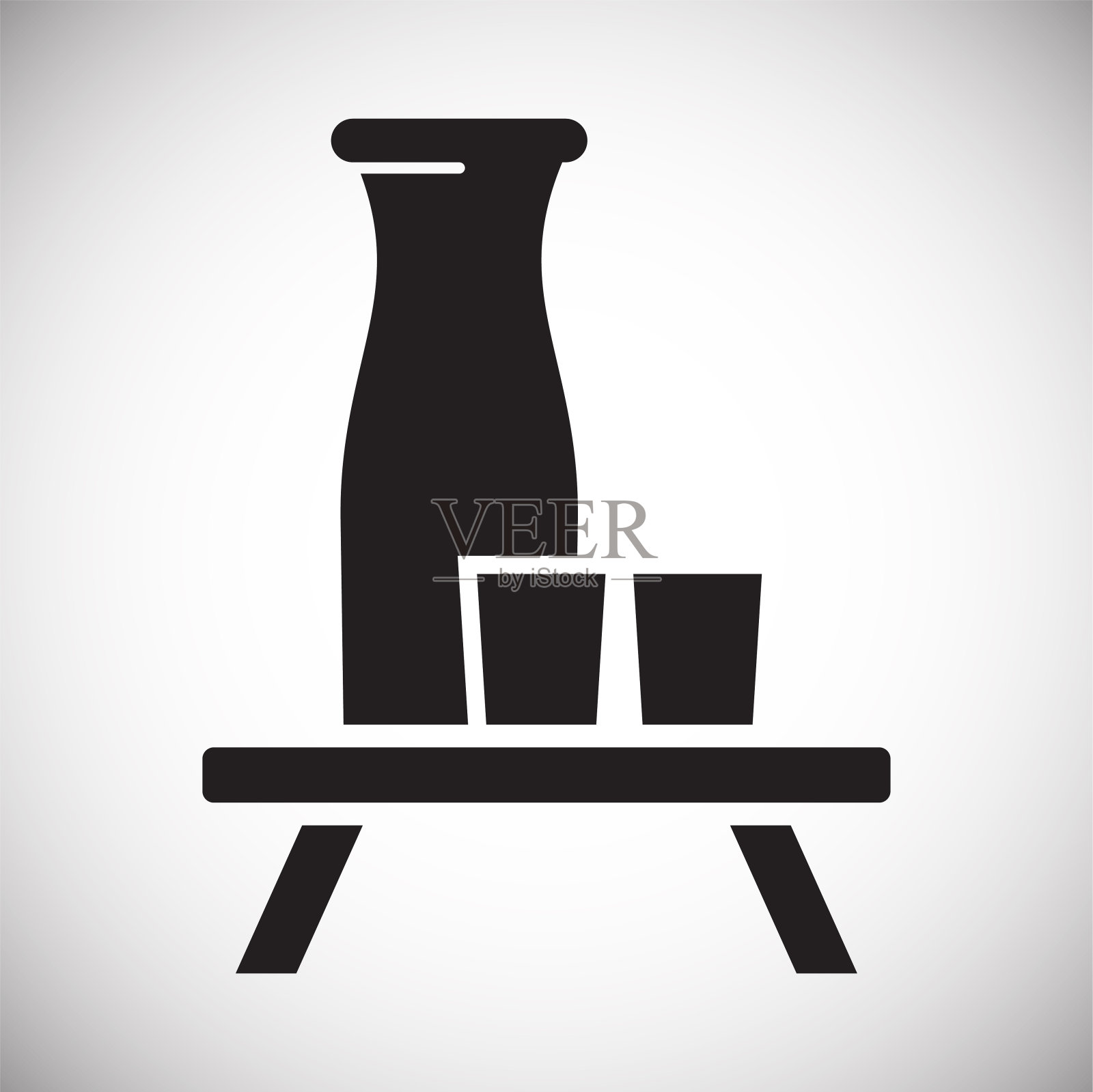 日本文化相关图标的图形和网页设计的背景。简单的向量符号。互联网概念符号，网站按钮或移动应用程序。插画图片素材