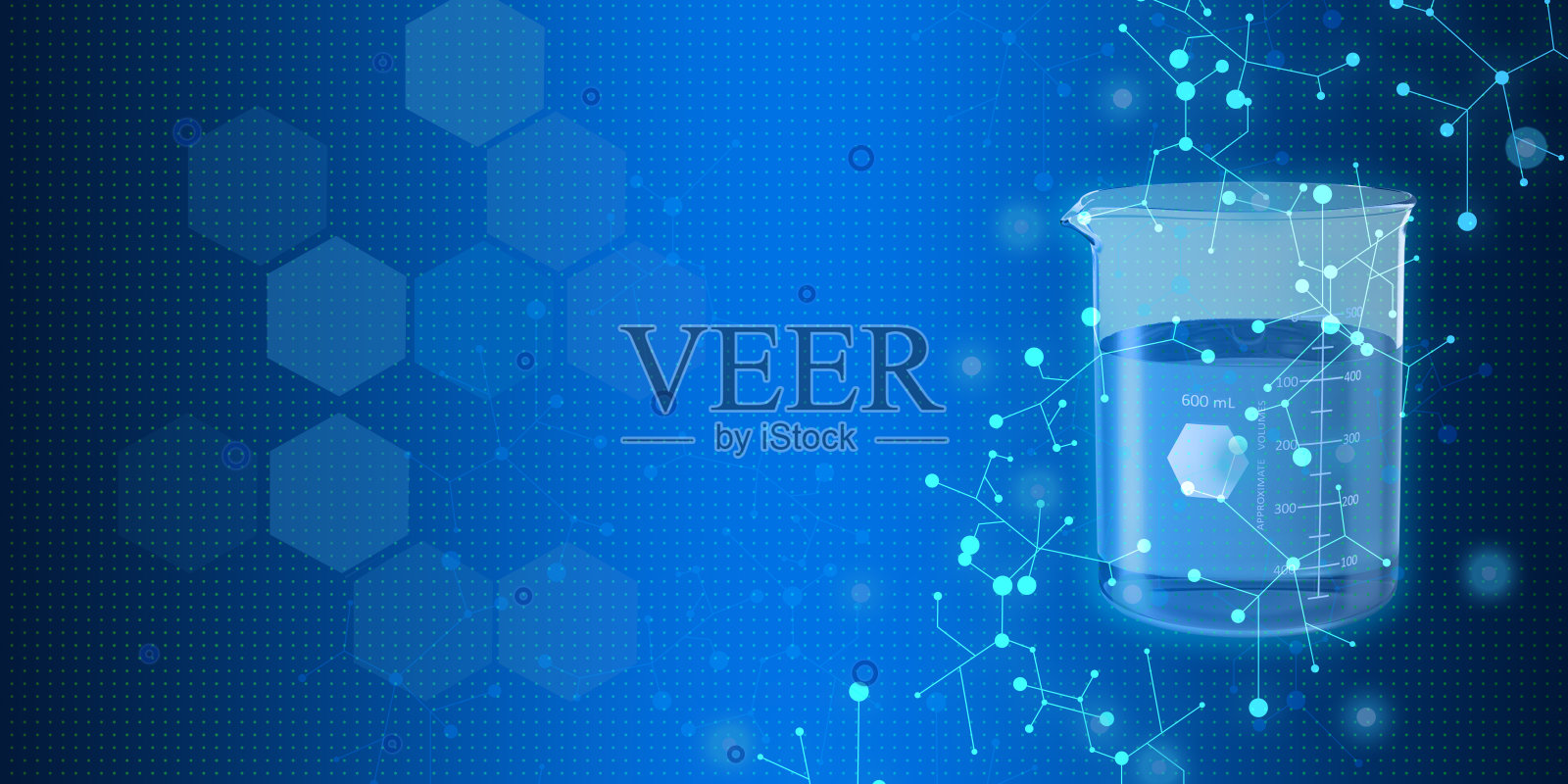 医学符号图像上的高科技蓝色背景照片摄影图片