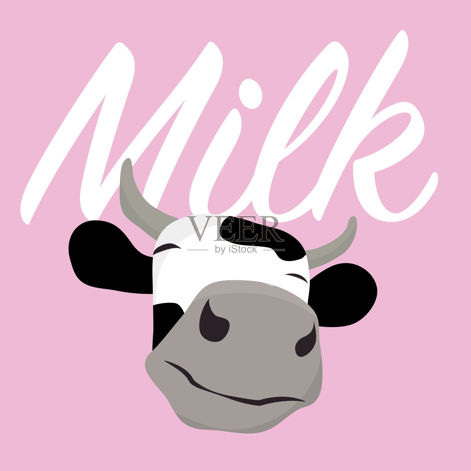 牛矢量贴纸插画图片素材