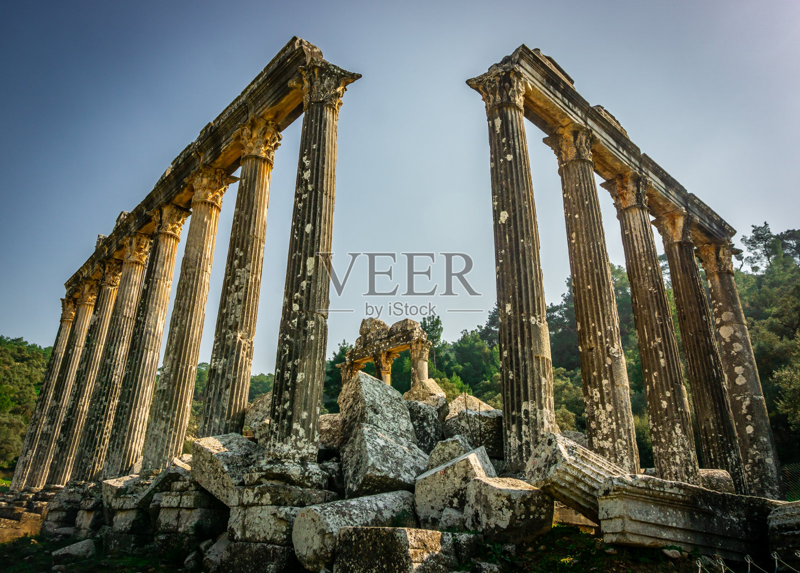 土耳其穆拉Euromos古城宙斯神庙照片摄影图片