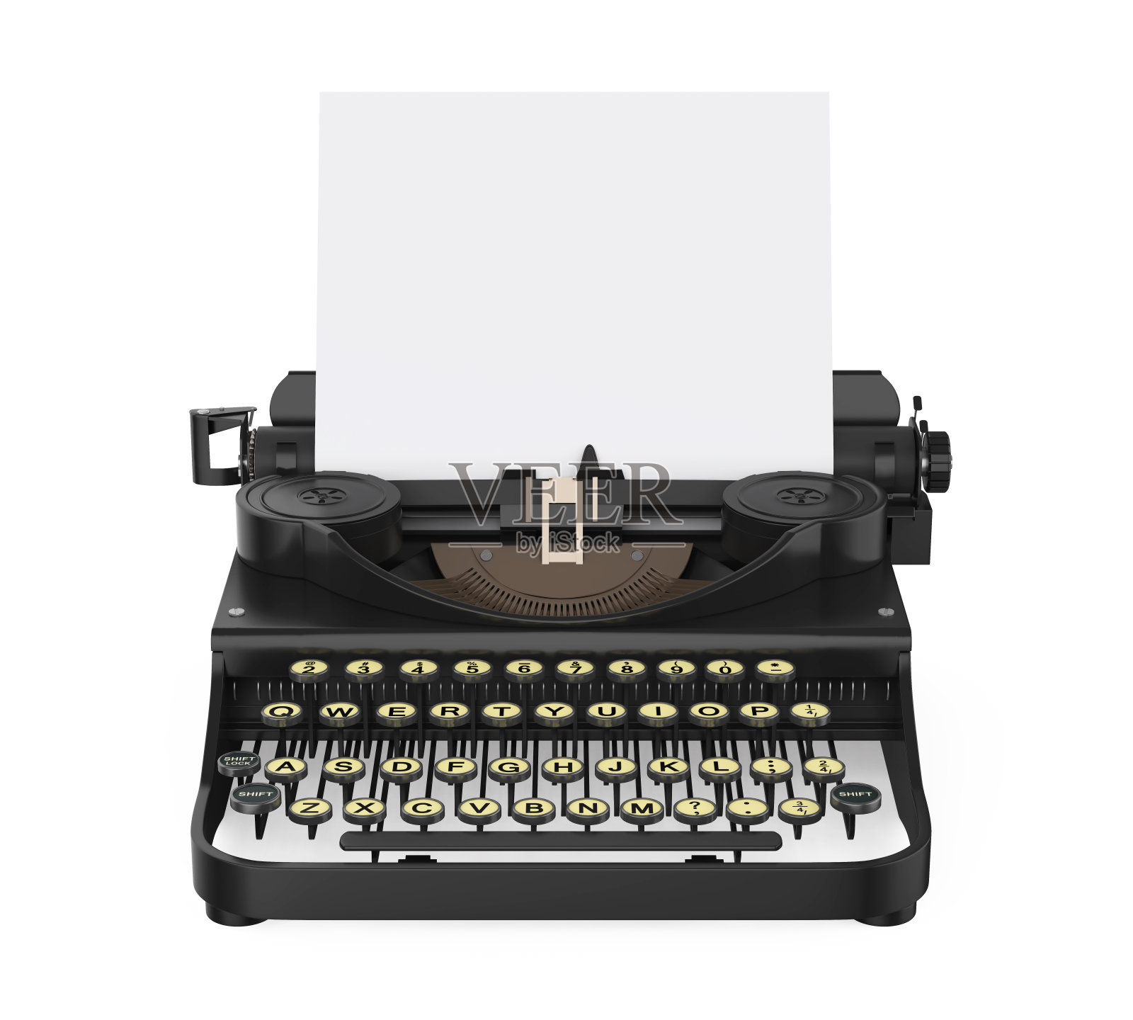 老式打字机孤立照片摄影图片