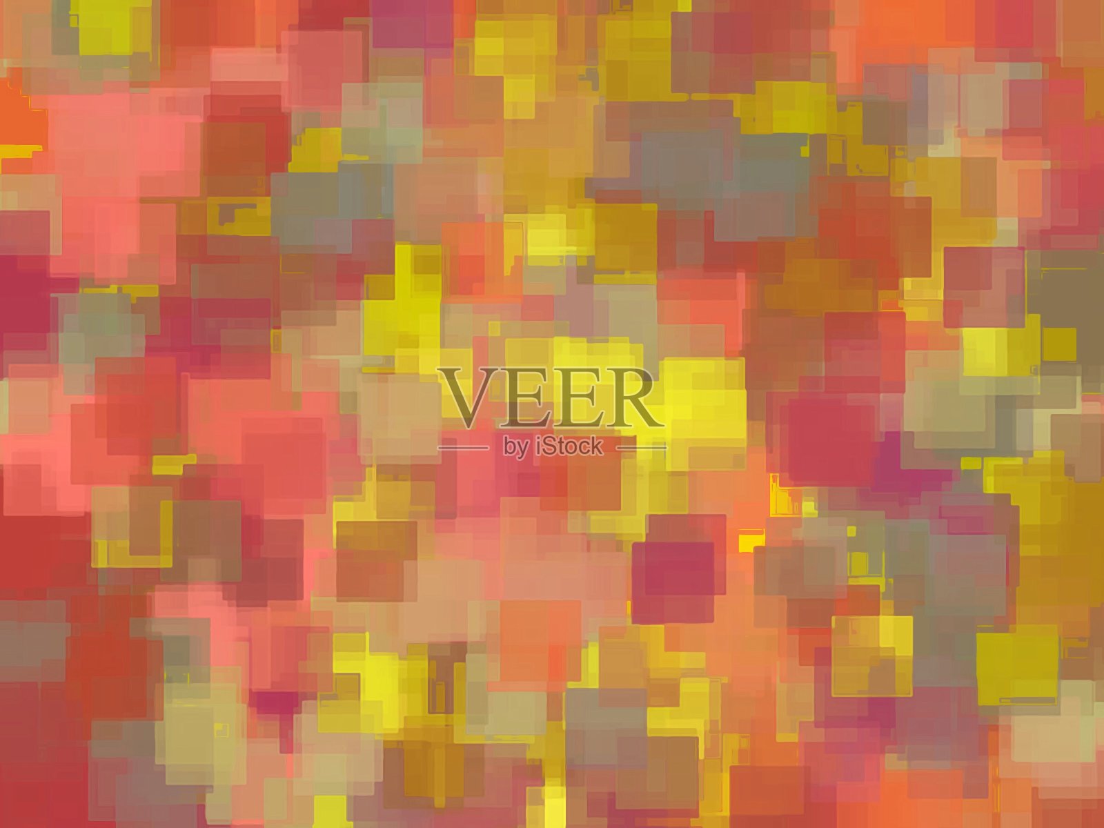 几何正方形图案抽象背景粉棕色黄色插画图片素材