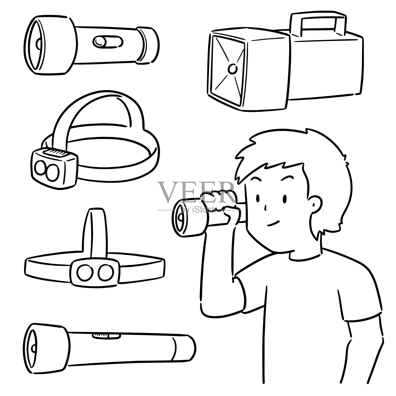 火炬插画图片素材