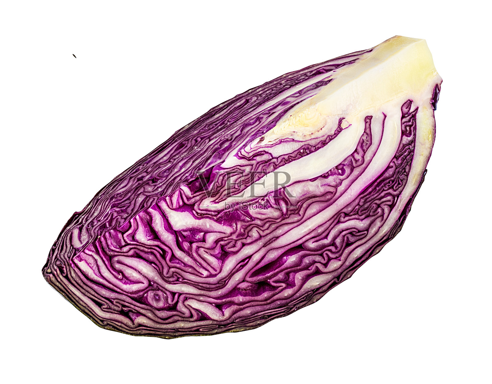 红色卷心菜孤立在白色背景与修剪路径照片摄影图片