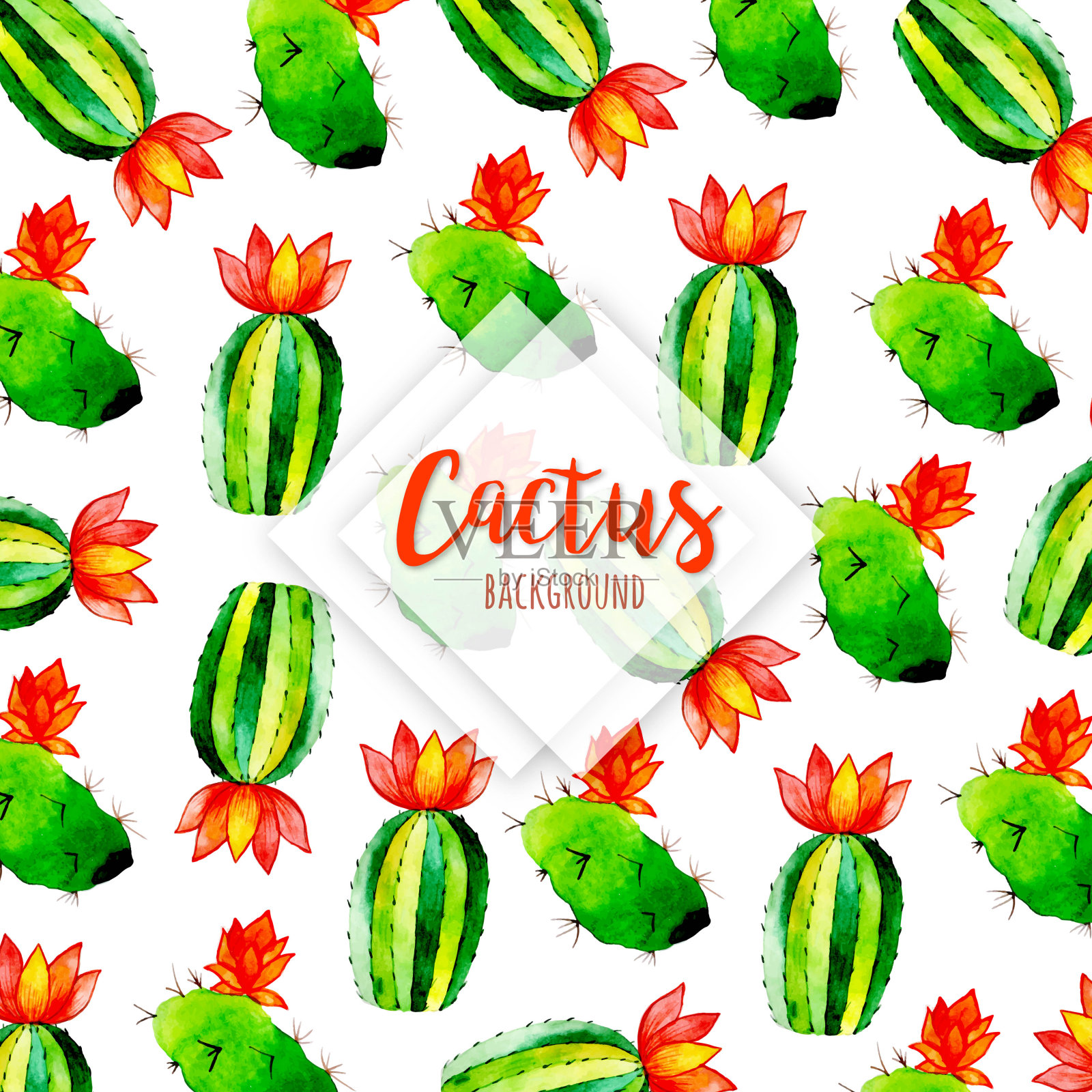 水彩春季花卉多用途背景插画图片素材