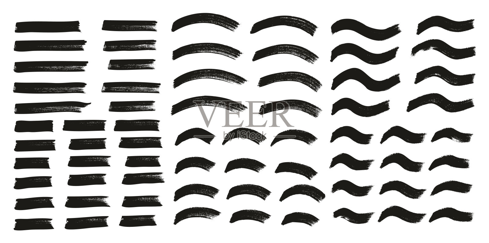 标记中线曲线线波浪线高细节抽象向量背景集68插画图片素材