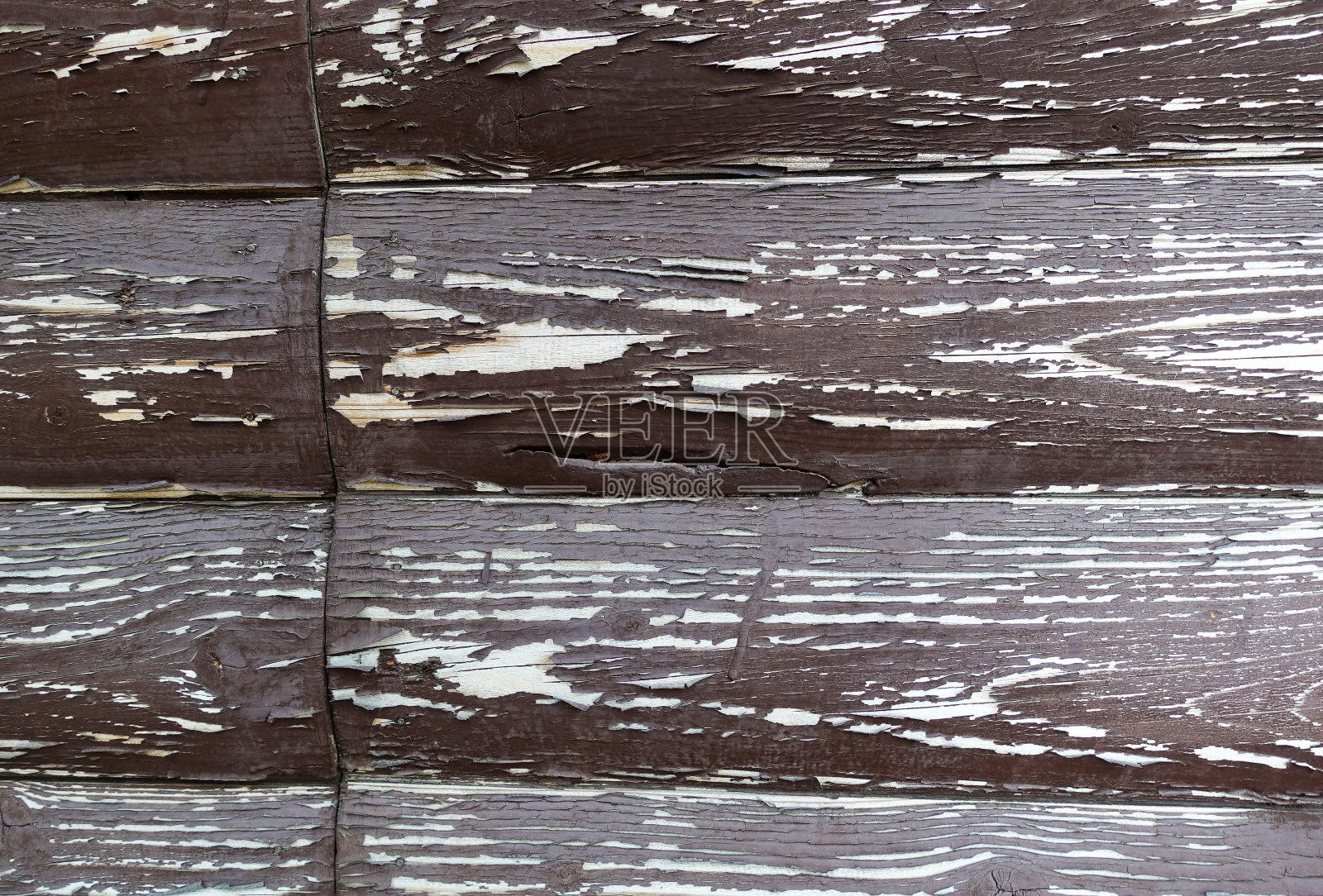 纹理板用油漆剥落。设计的抽象背景。棕色和白色的圆角板。墙面板。照片摄影图片