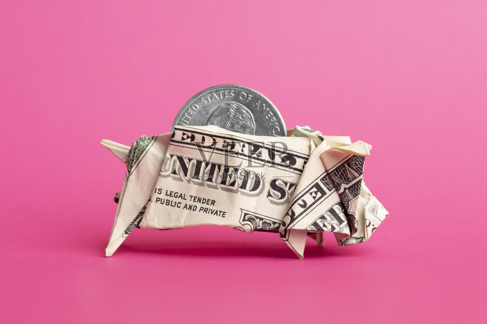 折纸储蓄罐照片摄影图片