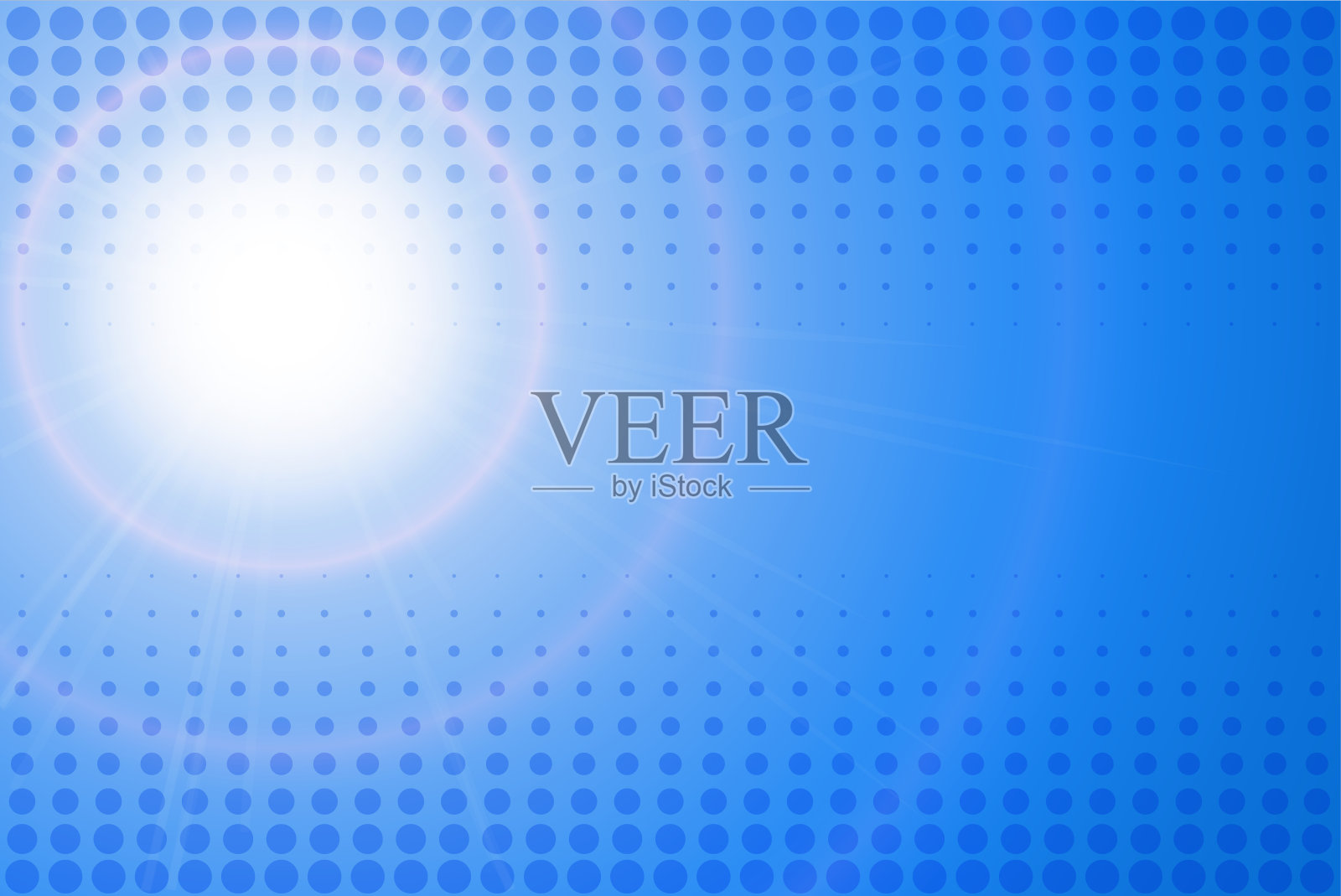 蓝色背景阳光插画图片素材