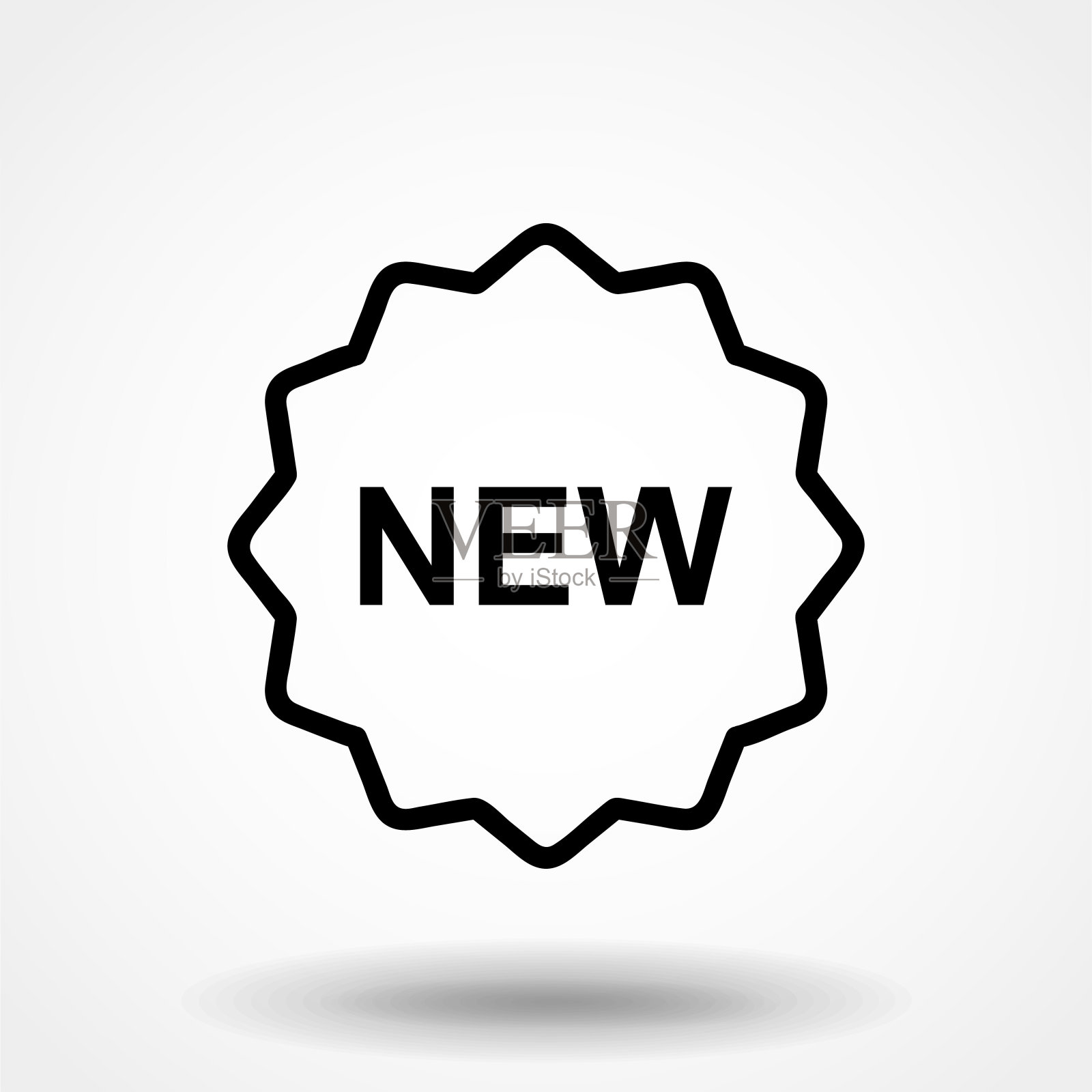 零售图标:新的标签图标插画图片素材