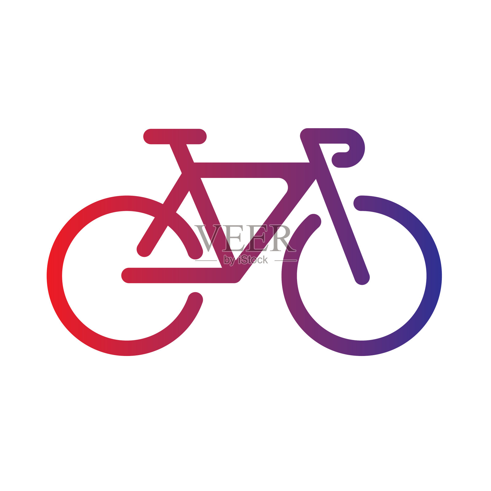 矢量自行车图标图标素材