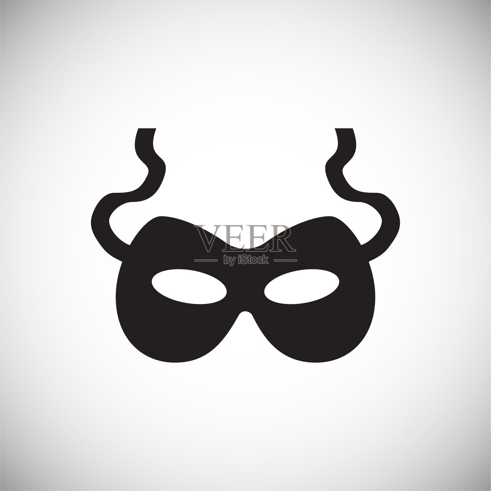 遮罩图标的背景图形和网页设计。简单的矢量信号。网站按钮或手机应用的互联网概念符号。设计元素图片