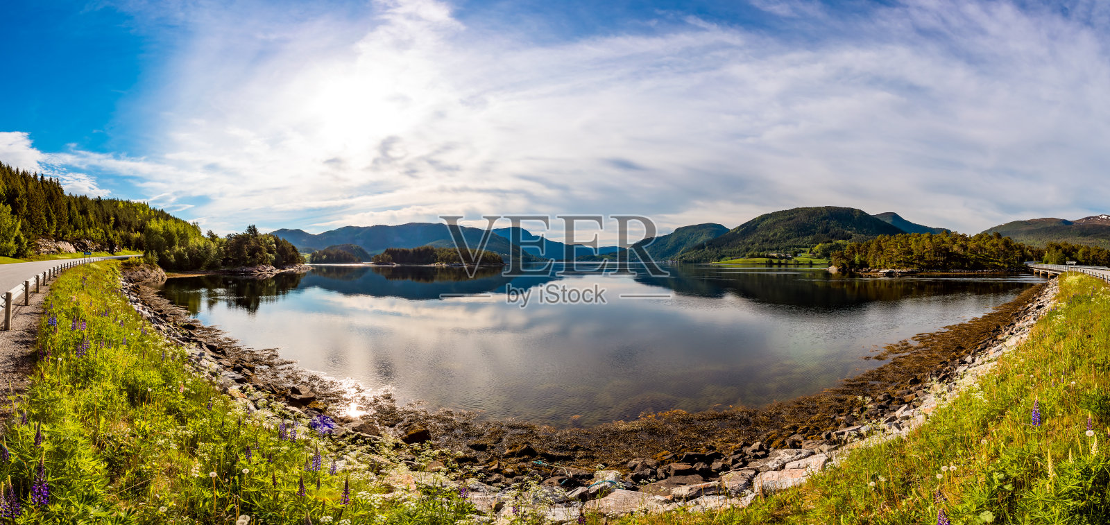 挪威美丽的大自然。照片摄影图片