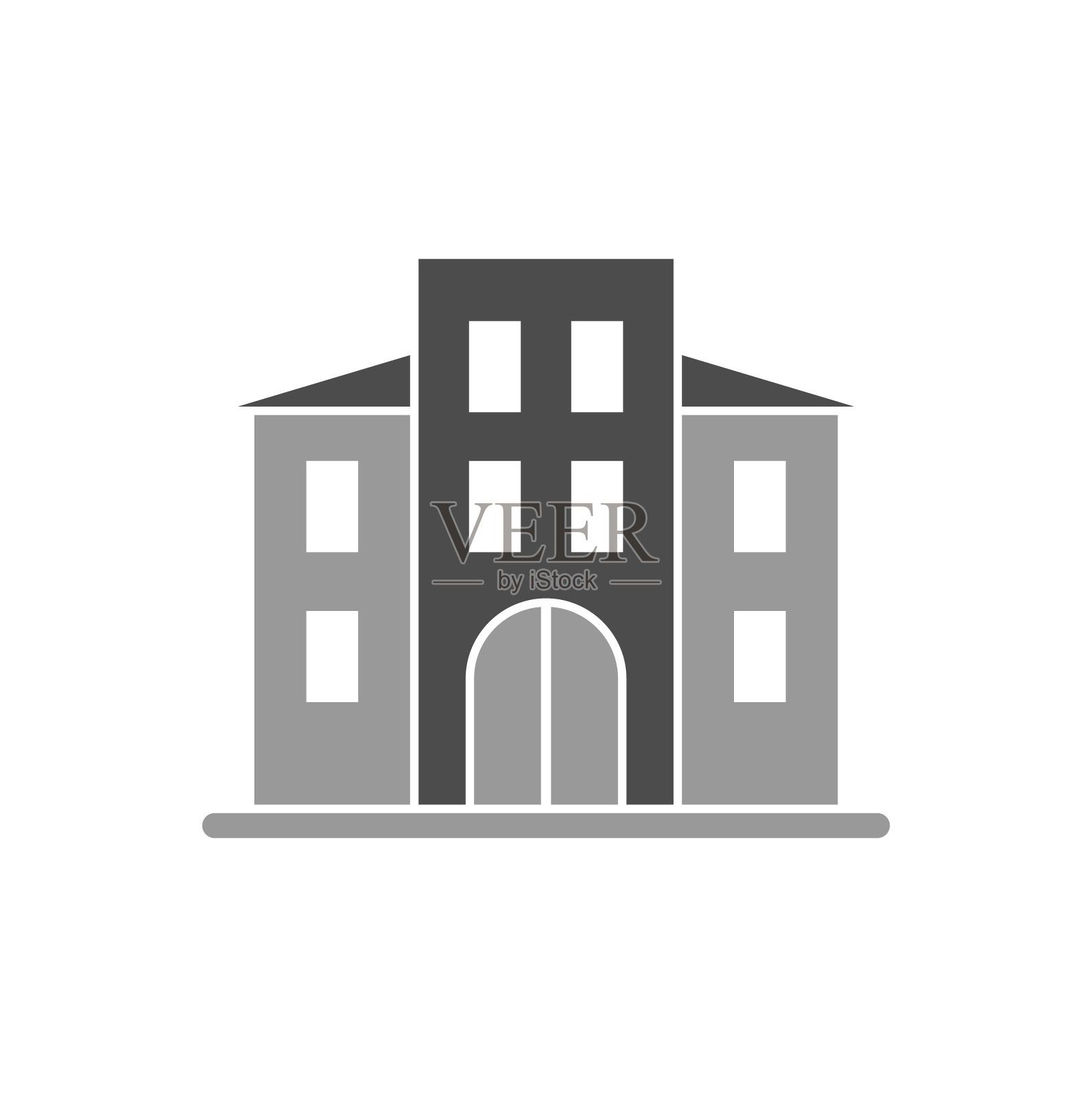 在图形和网页设计的背景上建立图标。简单的矢量信号。网站按钮或手机应用的互联网概念符号。插画图片素材