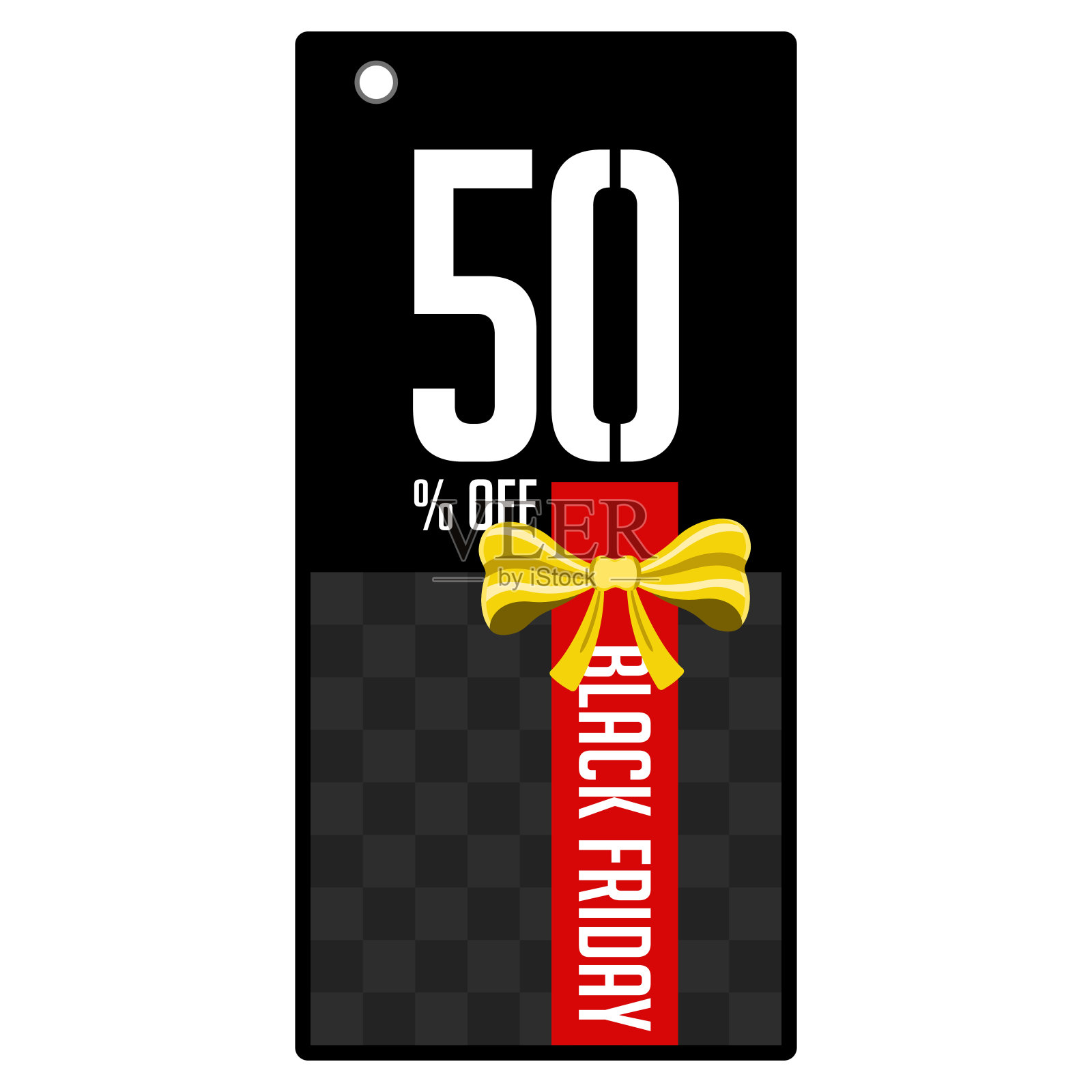 黑色星期五的彩色标签设计元素图片