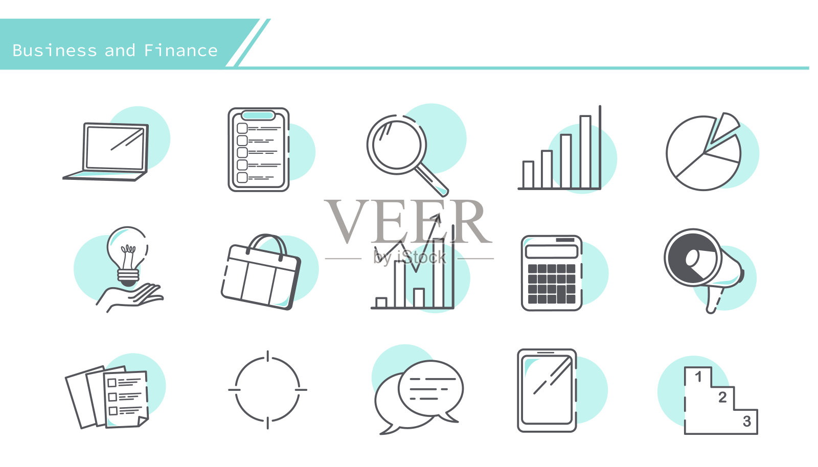 商业和财务设计元素设计模板素材