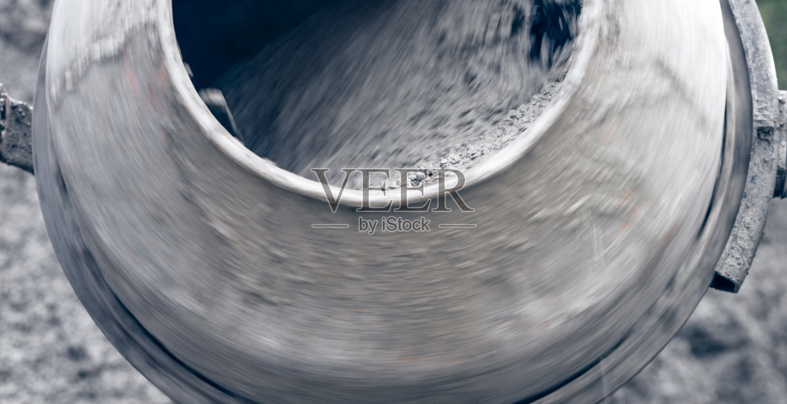 水泥搅拌机运动模糊照片摄影图片