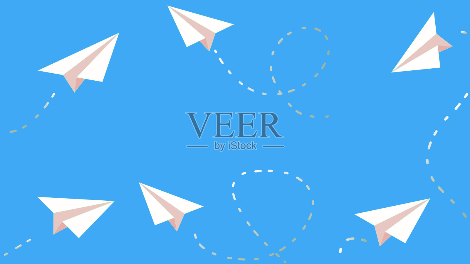 纸飞机背景插画图片素材