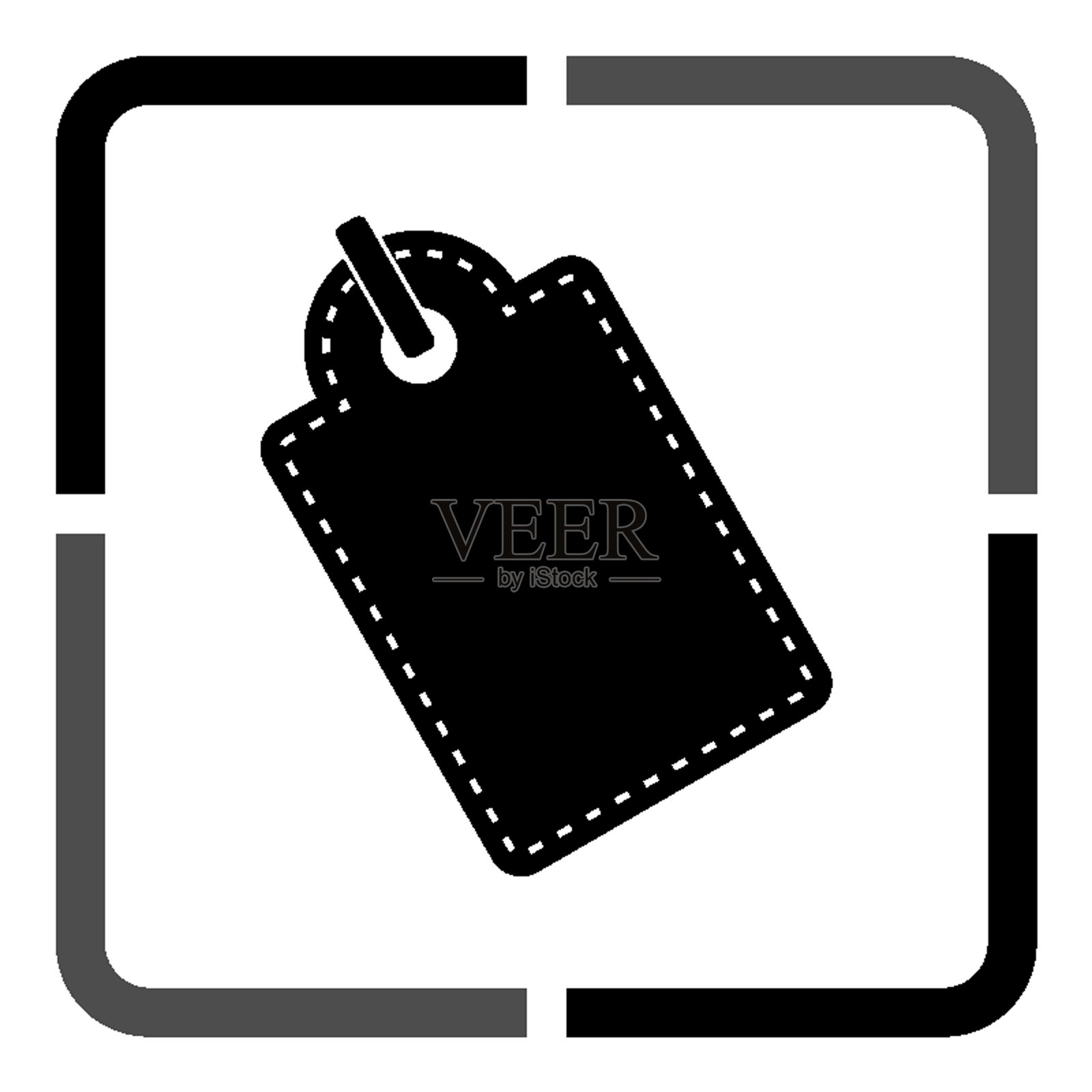 标签-黑色矢量图标图标素材