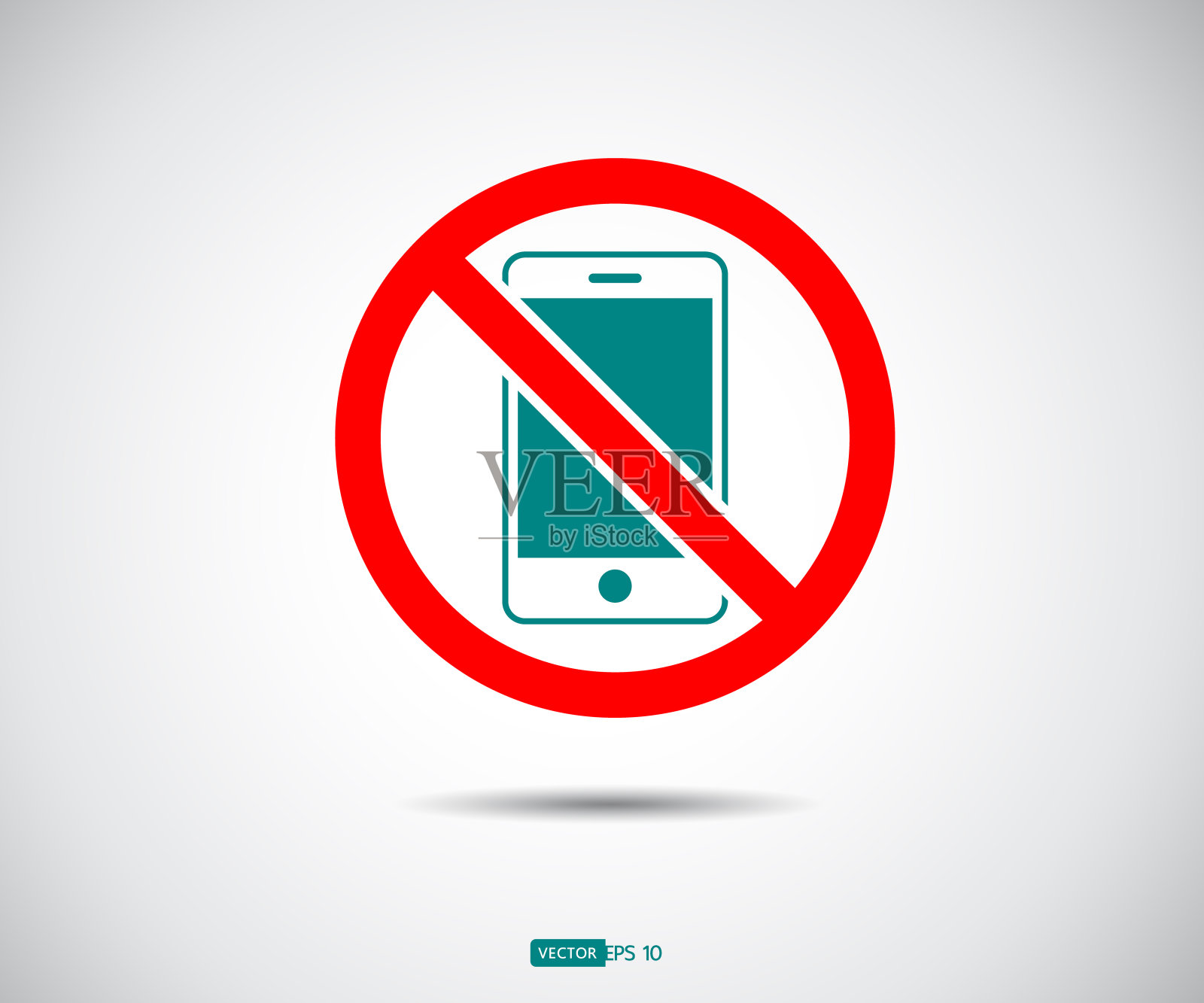 禁止使用手机，禁止使用手机，手机标识矢量插图插画图片素材