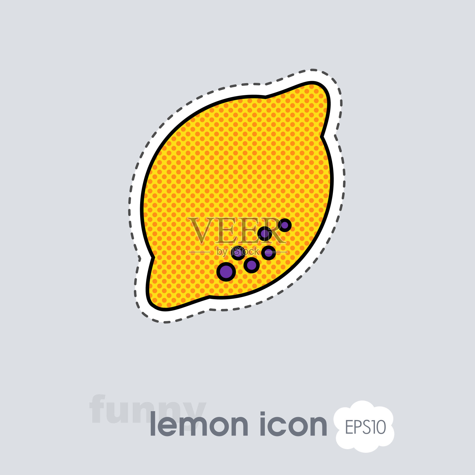 柠檬、酸橙图标。柠檬柑橘水果标志插画图片素材