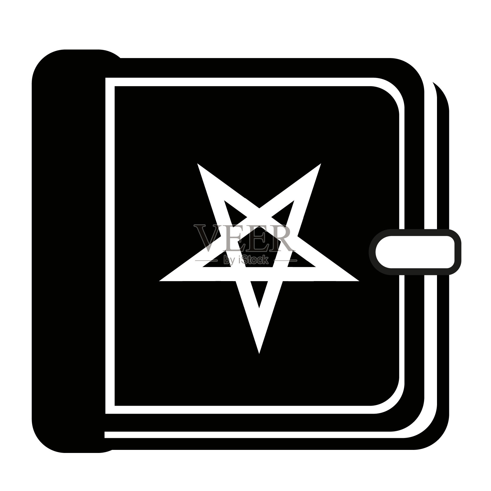 拼写书平面插图上的白色插画图片素材