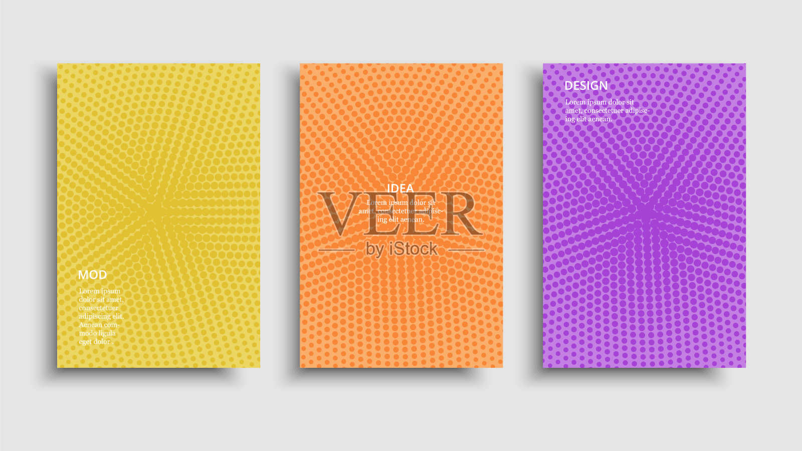 宣传册色彩鲜艳插画图片素材