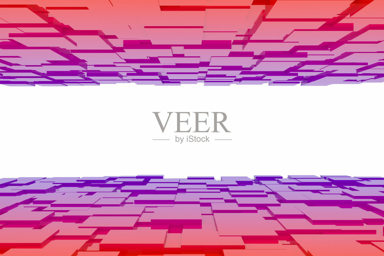 抽象三维霓虹彩色立方体背景照片摄影图片