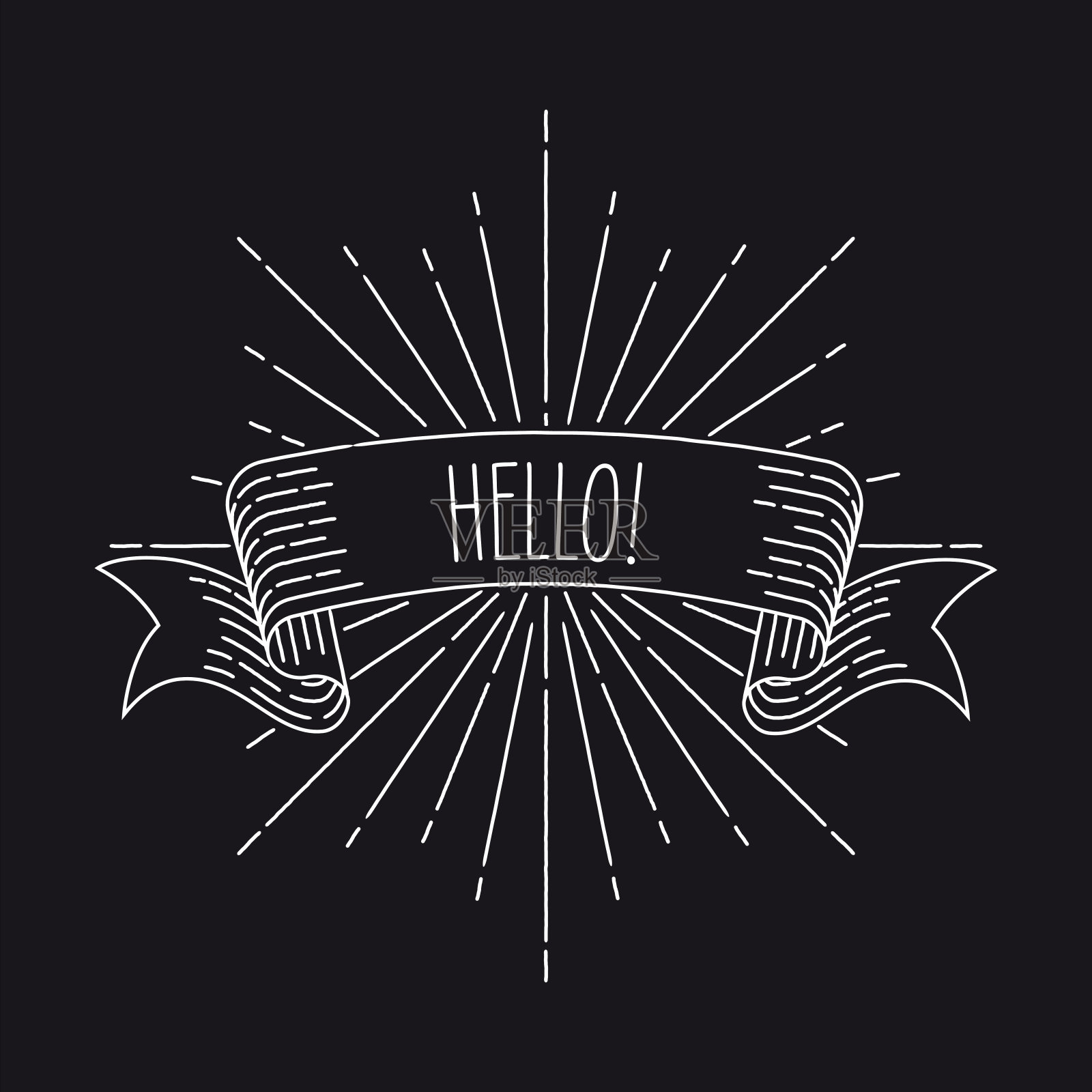 复古雕刻风格矢量横幅插画图片素材