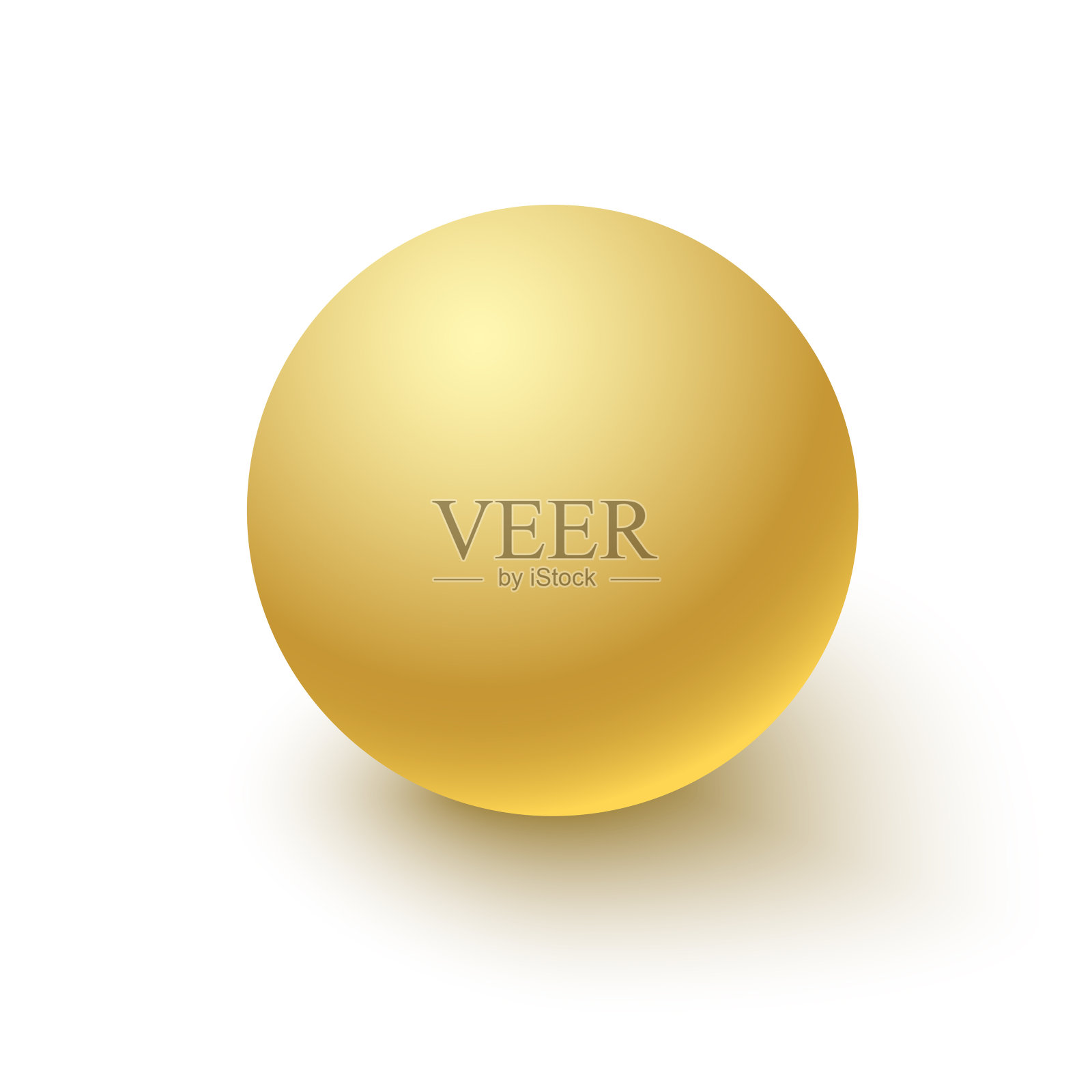 金色白色球体。球,3 d。矢量插图。设计元素图片