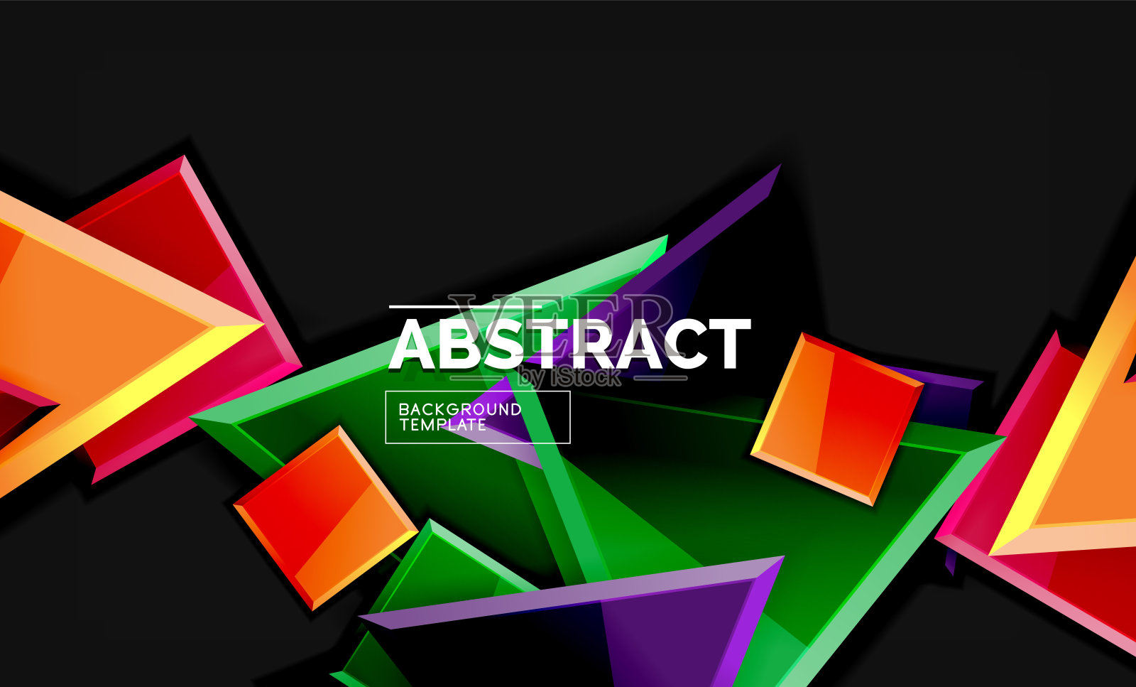 闪亮风格的几何背景插画图片素材