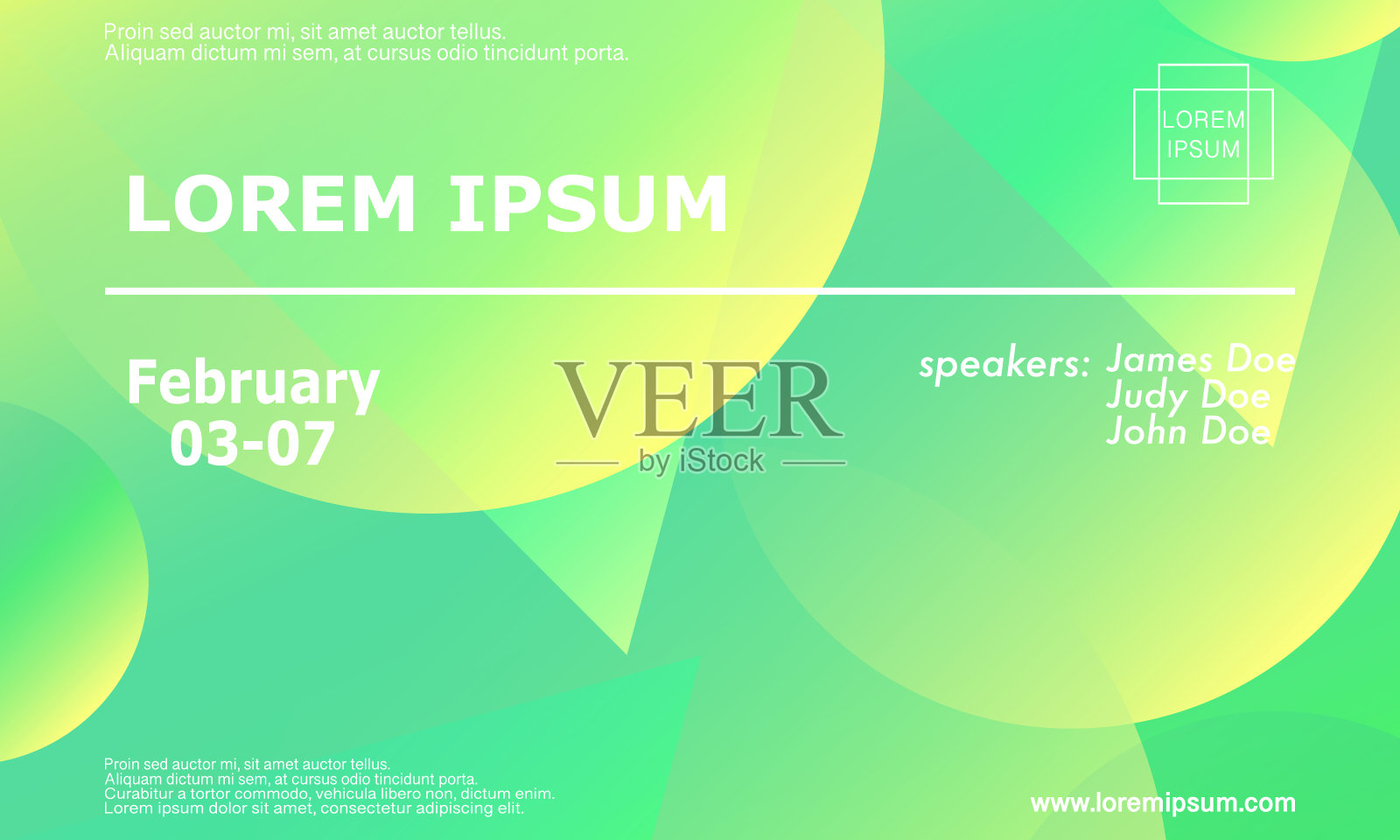 会议邀请设计模板插画图片素材