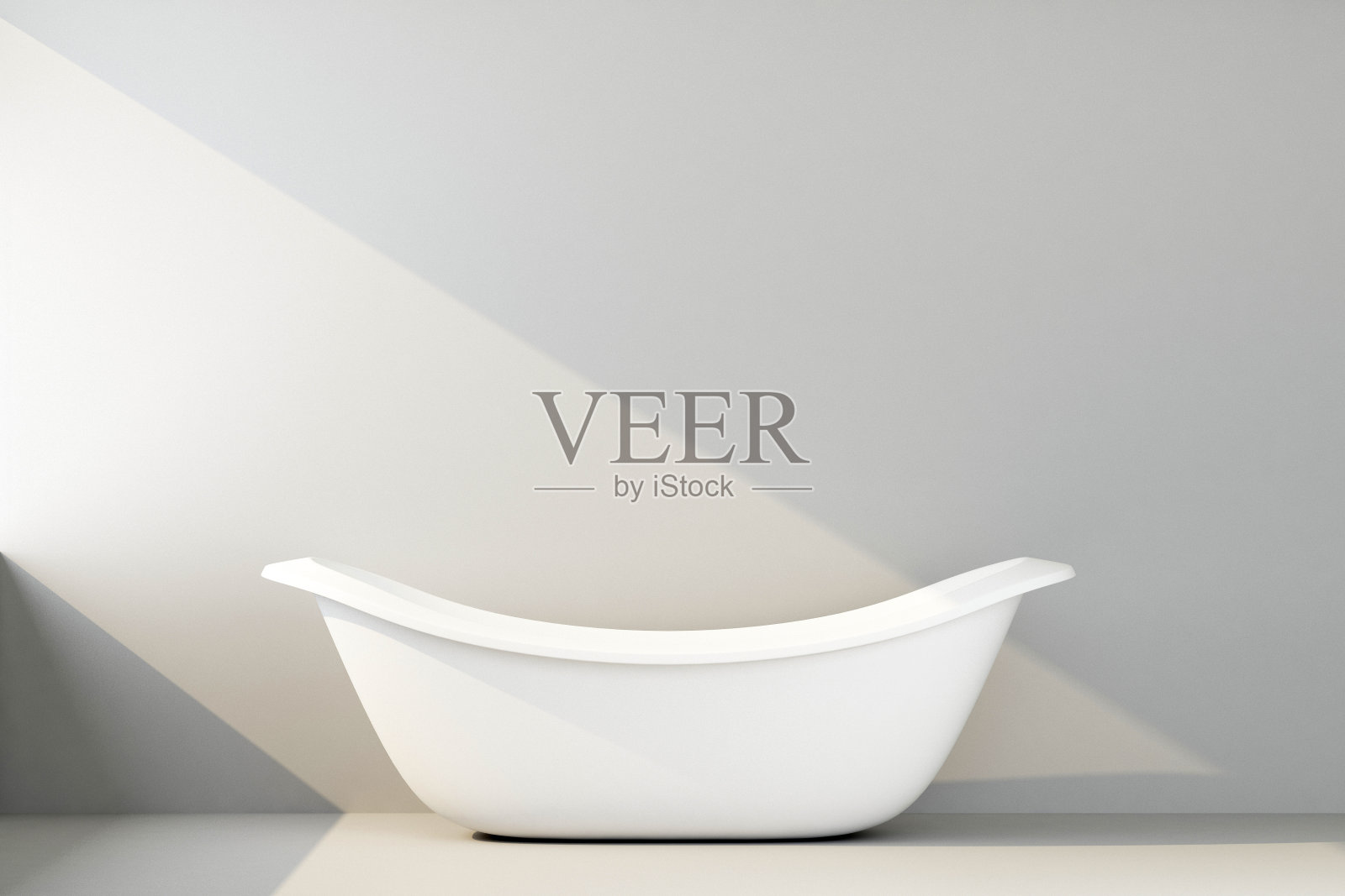 白色现代浴室靠在白色墙壁上照片摄影图片