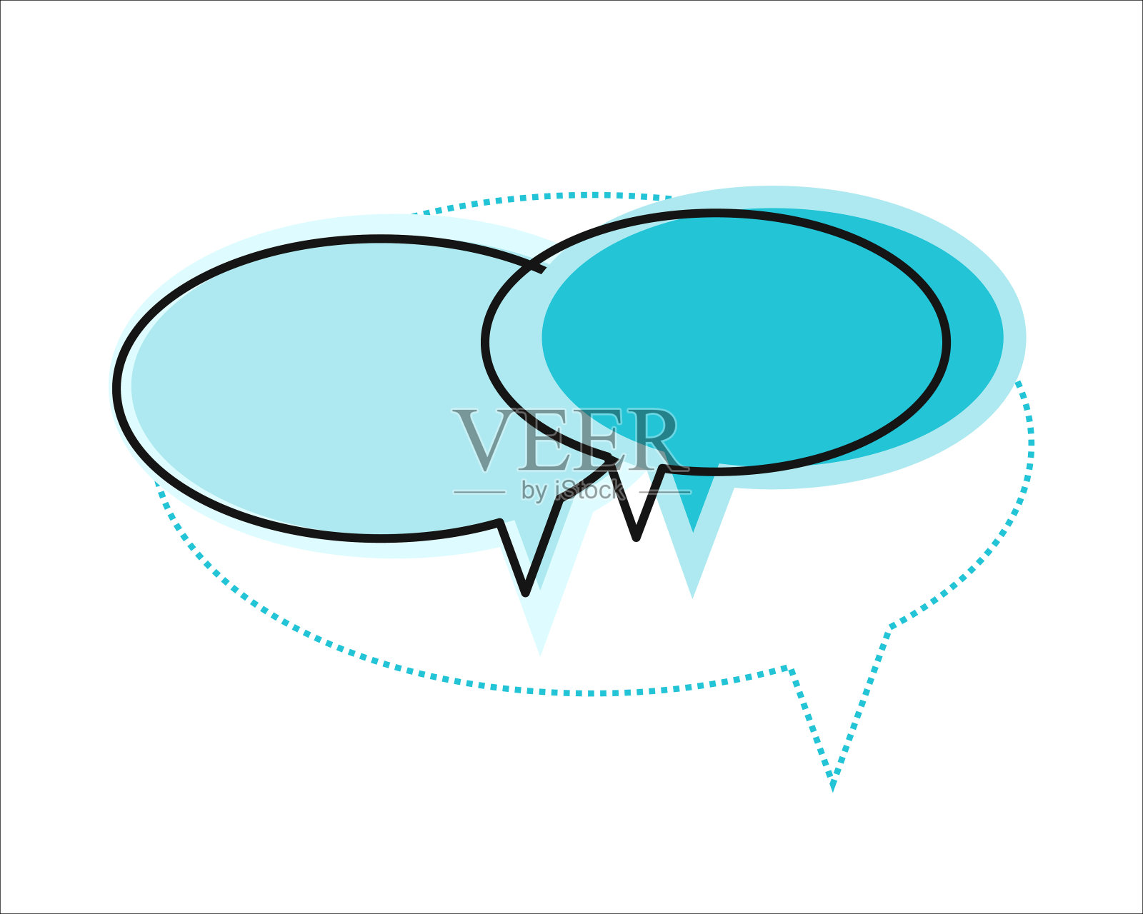 对话框窗口的图标插画图片素材