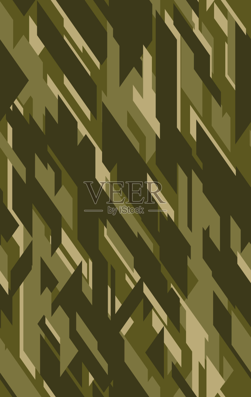 陆军服装的矢量迷彩背景。插画图片素材