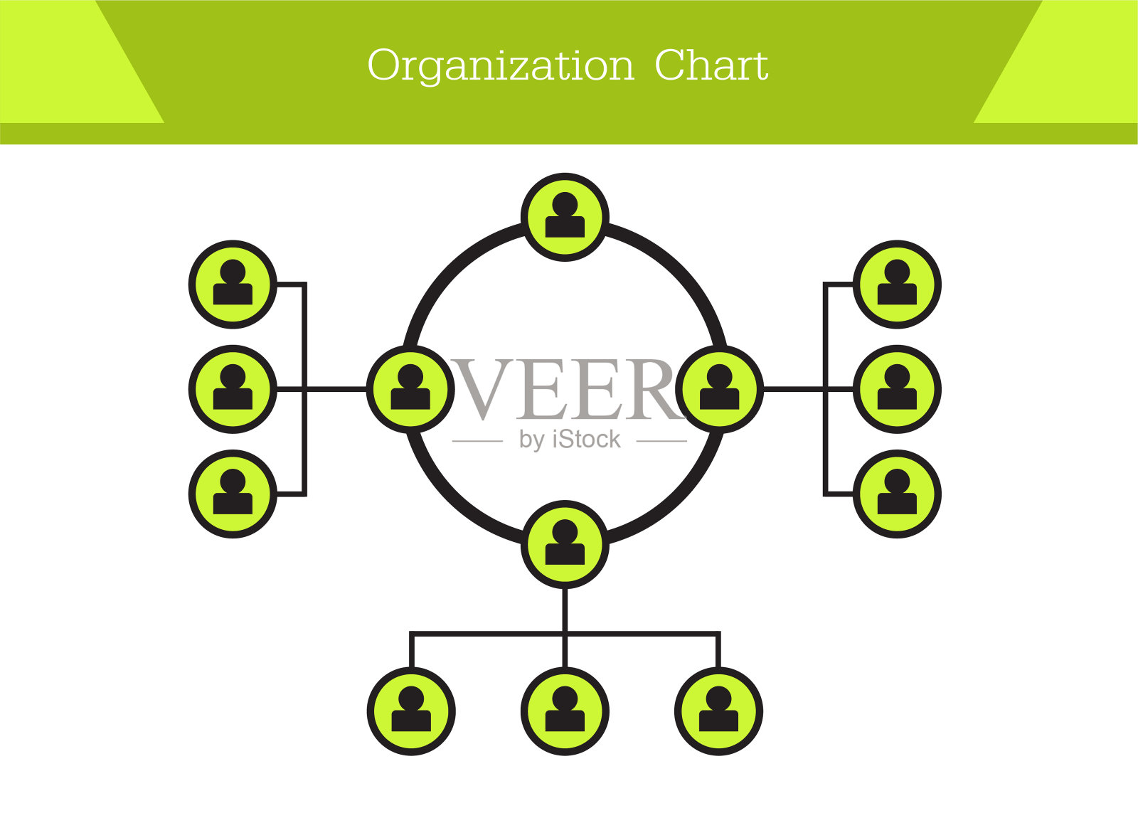 组织机构图信息图插画图片素材