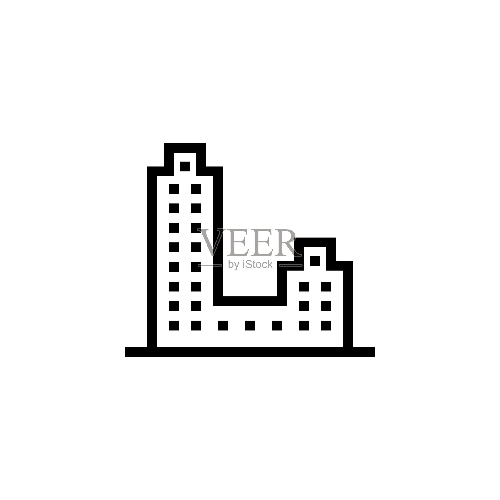 建筑图标。建筑图标元素。细线图标用于网站设计和开发，应用程序开发。溢价图标图标素材