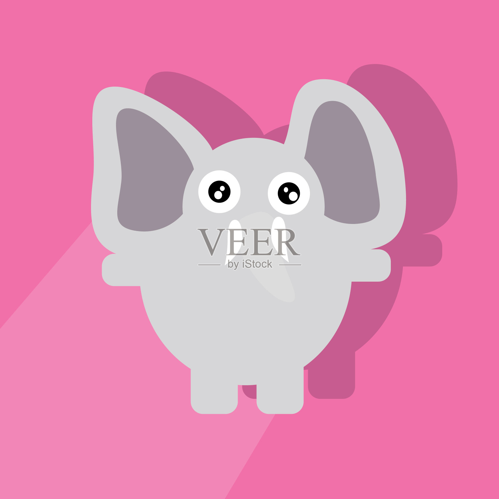 大象图标矢量设计元素图片