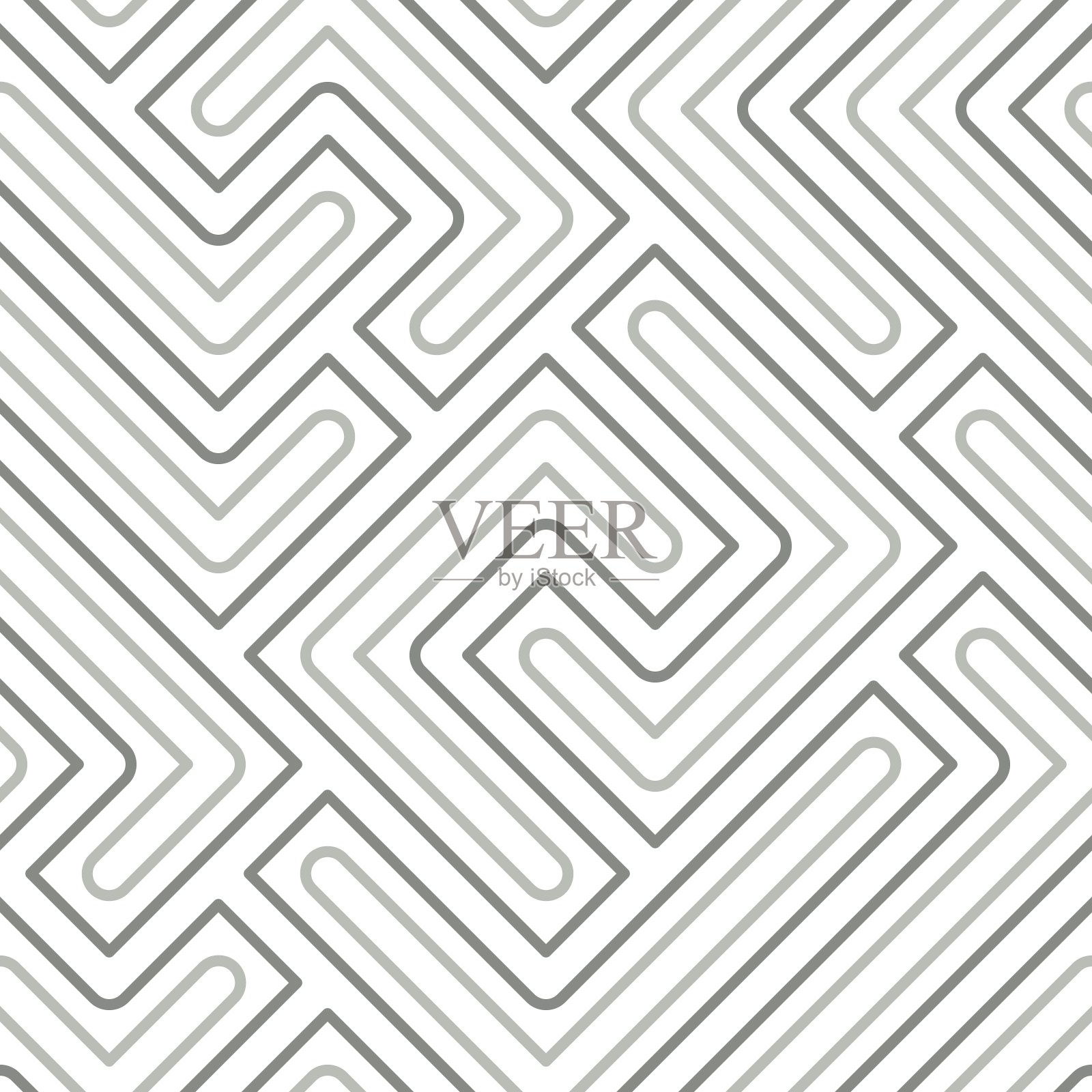 无缝图案与几何线插画图片素材