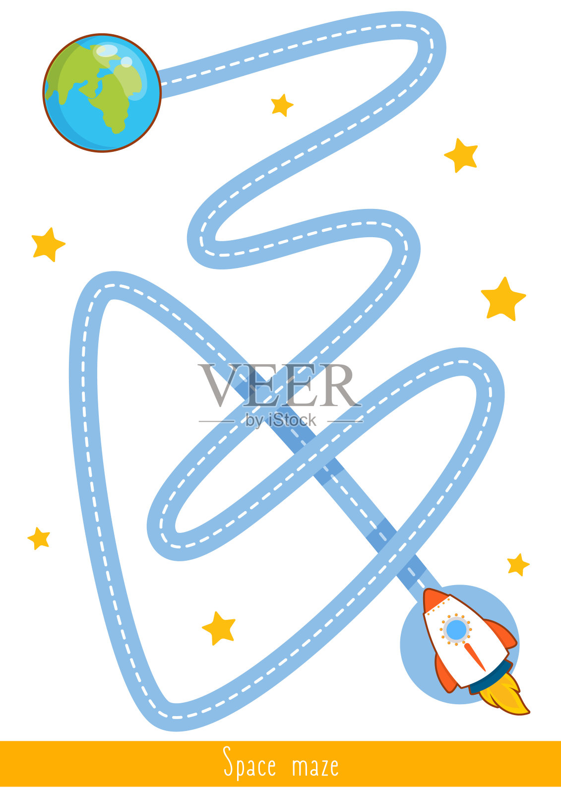 教育孩子们的游戏。幼儿活动。插画图片素材