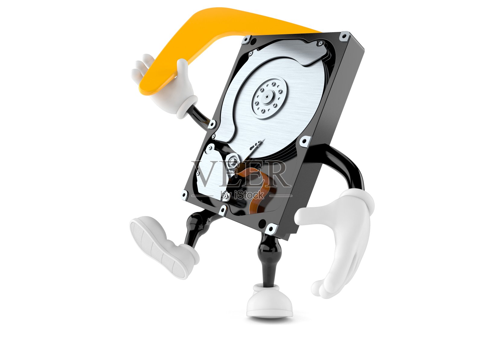 硬盘字符扔回飞镖照片摄影图片