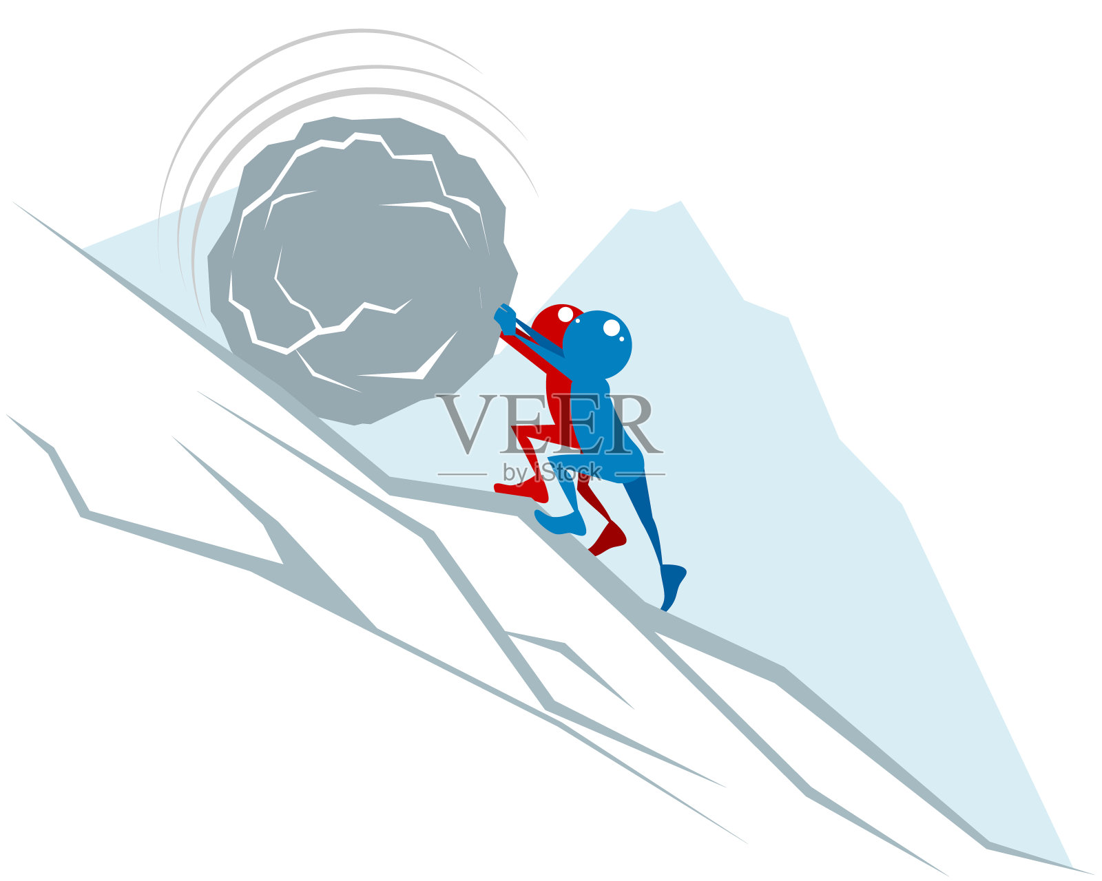 友好的团队合作插画图片素材