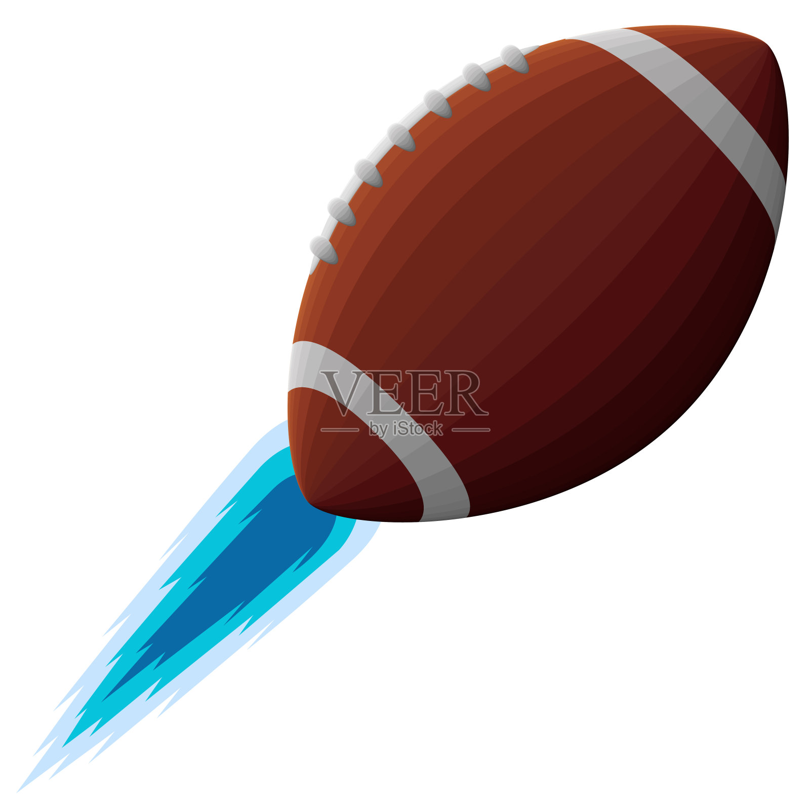 美式足球球插画图片素材