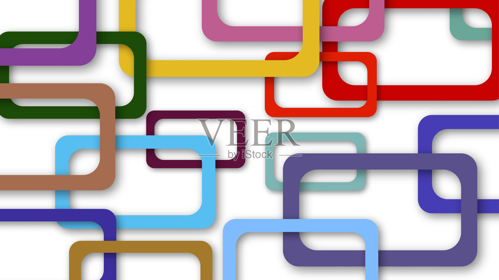 带有阴影的矩形框架的抽象背景插画图片素材