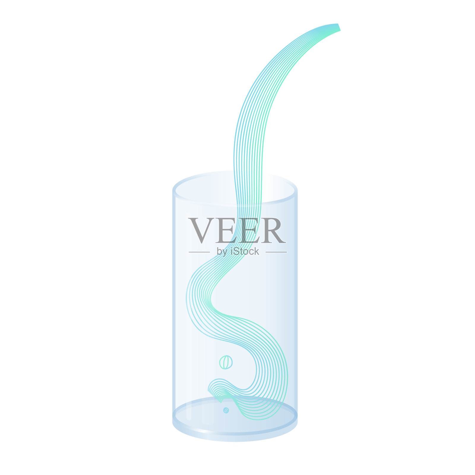 矢量饮料飞溅倒入玻璃杯设计元素图片