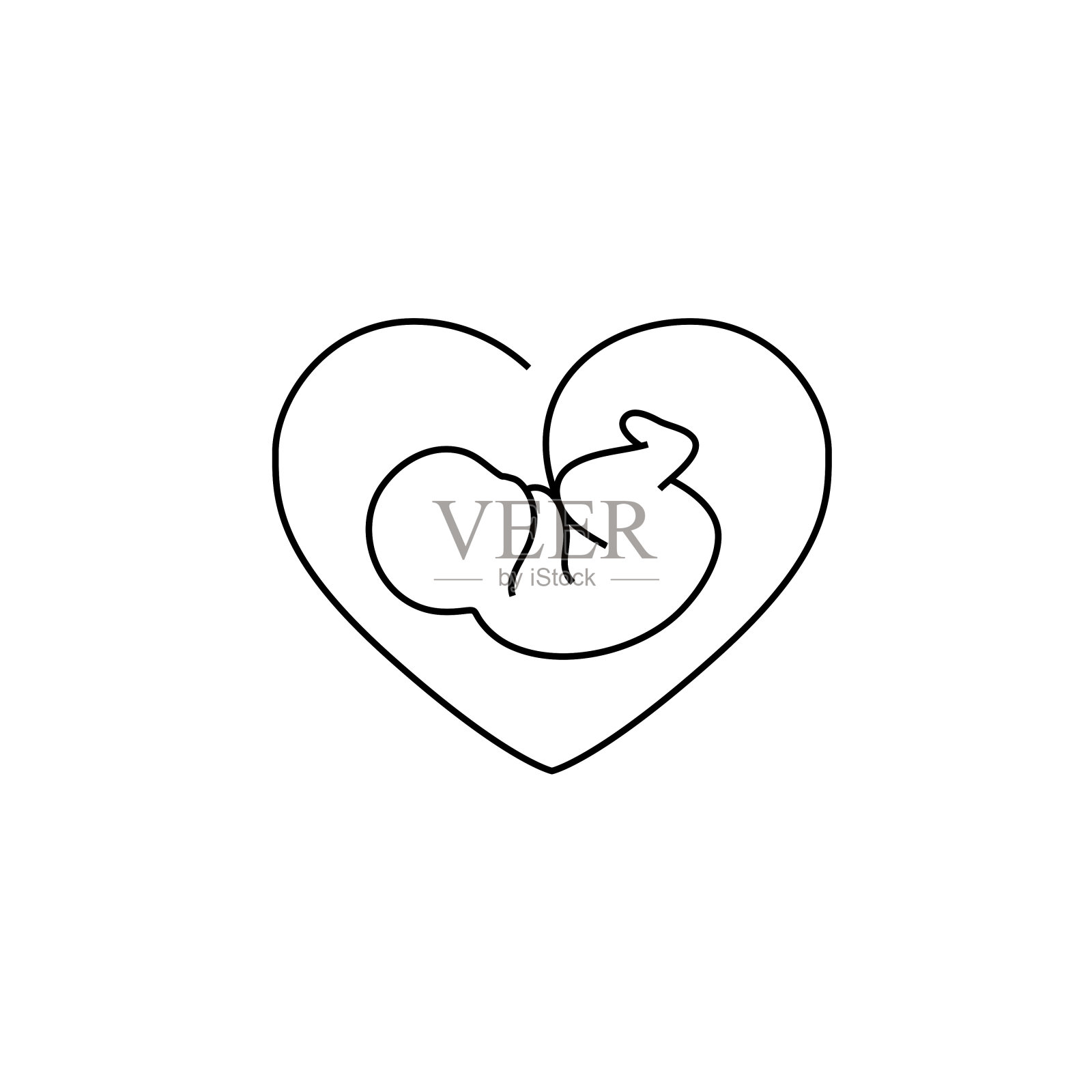 胚胎矢量图标设计元素图片