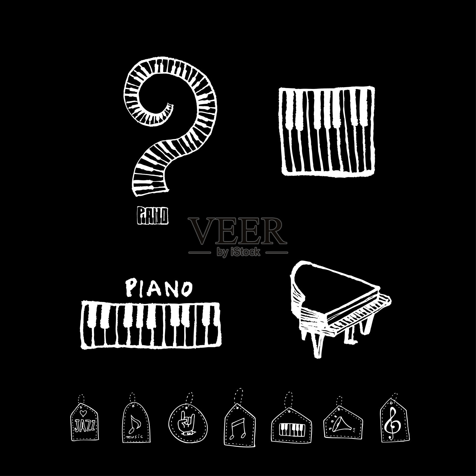 音乐会的海报插画图片素材