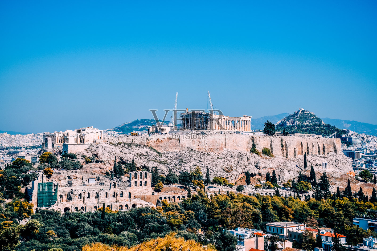 雅典城市照片摄影图片